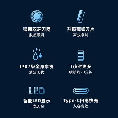 飞科（FLYCO）浮动旋转式剃须刀    FS901