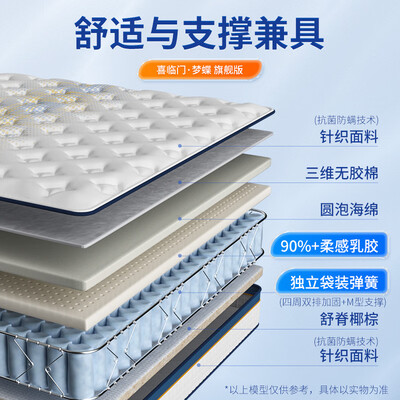 喜临门乳胶床垫 1.5×2米弹簧床垫值得手入吗（喜临门弹簧床垫怎么样）-图片4