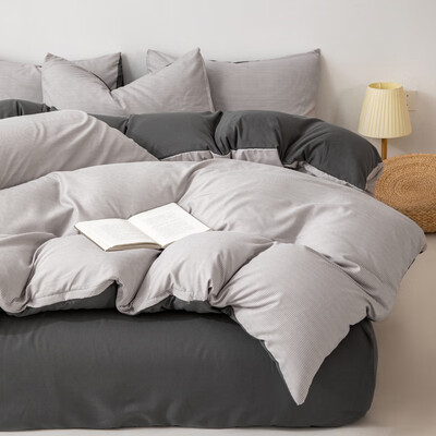 無印良品 亲肤水洗棉四件套青春日记 200*230cm MUJI-TJ23-69