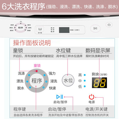 海尔 3.3KG全自动波轮洗衣机 小型家用母婴洗脱一体靠谱吗,揭秘内幕（海尔洗衣机怎么解锁打开门）-图片2