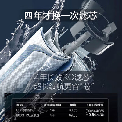 老板 JV352A加热净水器双龙头800G家用套装怎么样（老板净水器换了滤芯怎么复位）-图片5