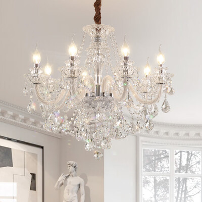 世澜 复古水晶吊灯 15头90cm质量烂不烂(世澜吊灯怎么清洗视频)