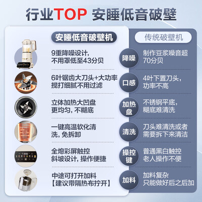 美的破壁机mj-m1怎么样（美的破壁机 Midea MJ-PB1S1 安睡Max家用1.75L豆浆机家用破壁机测评看真相）