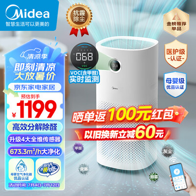 美的（Midea）KJ600G-RX600空气净化器质量如何（美的空气净化器怎么拆开清洗）-图片1