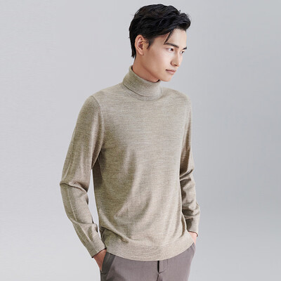 报喜鸟羊毛大衣怎么样（报喜鸟 男士高领羊毛衫 驼色 EBY223050U 46男士羊毛衫质量烂不烂）-图片4