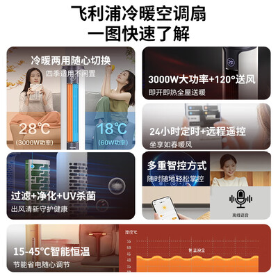 飞利浦冷暖空调扇制热怎么样(飞利浦ACR5166TN家用冷暖空调扇塔扇体验效果好吗)-图片2