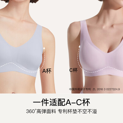 美背内衣哪个品牌好(ubras 美背无尺码内衣 2件装 柔灰紫 燕麦奶文胸好不好)-图片1