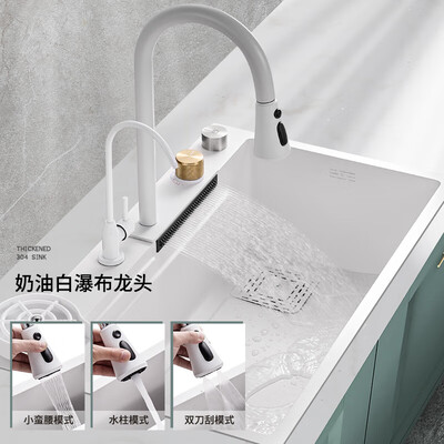 九牧水槽和九牧王水槽哪个好(九牧王瀑布水槽大单槽304不锈钢洗菜盆80*45CM厨房水槽是否值得入手)