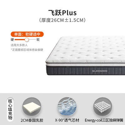 喜临门飞跃plus床垫 1.8×2米三区透气升级版值得手入吗(喜盈门床垫怎么样)-图片3