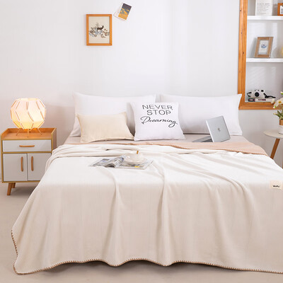無印良品 华夫格复合毯 MUJI-TZ23-80