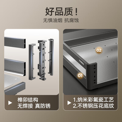 悍高橱柜拉篮怎么样（悍高 HIGOLD 800柜双层碗碟拉篮L方管星空灰橱柜拉篮怎么样）