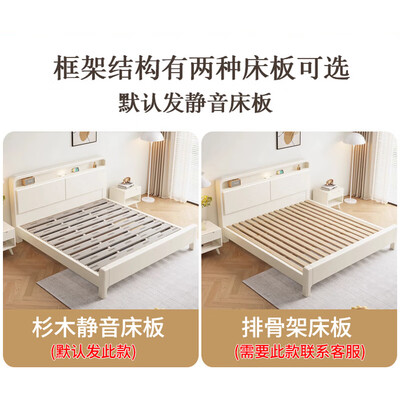 善余白色实木床1.8米北欧现代测评看真相（善余白色实木床1.8米北欧现代是否值得入手）-图片3