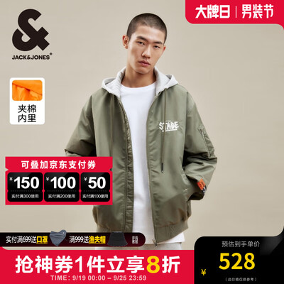 杰克琼斯 JACK&JONES 男士灰绿色连帽棉衣飞行夹克男士棉衣测评看真相(杰克琼斯 JACK&JONES 男士灰绿色连帽棉衣飞行夹克男士棉衣值得手入吗)-图片2
