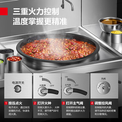 猛火灶炒锅用36还是38（德玛仕单头猛火灶 80锅径天然气灶商用猛火灶怎么样）