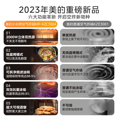 美的KZC5504炎烤空气炸锅评测说真相（美的空气炸锅哪个型号最好）