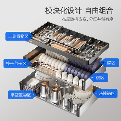 悍高橱柜拉篮怎么样（悍高 HIGOLD 900柜3层工具拉篮PDL3.0套装橱柜拉篮到底如何,值得入手吗）-图片4