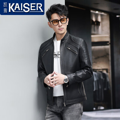 凯撒皮夹克质量怎么样?(凯撒真皮夹克男黑色5XL男士皮衣到底如何,值得入手吗)-图片3