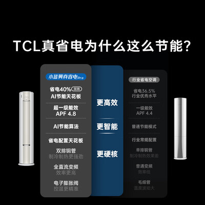 TCL空调3匹小蓝翼Pro变频冷暖立式柜机空调柜机值得手入吗(tcl空调柜机质量怎么样)-图片1