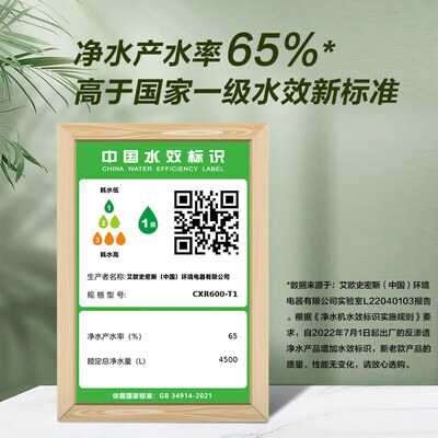 史密斯大白CXR600-T1家用直饮净水器靠谱吗,揭秘内幕（史密斯净水器换滤芯报警怎么解除）-图片1