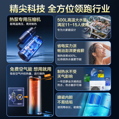 空气热能空调和中央空调怎么选（格力空气能热水器500升速热中央热水器评测说真相）-图片1