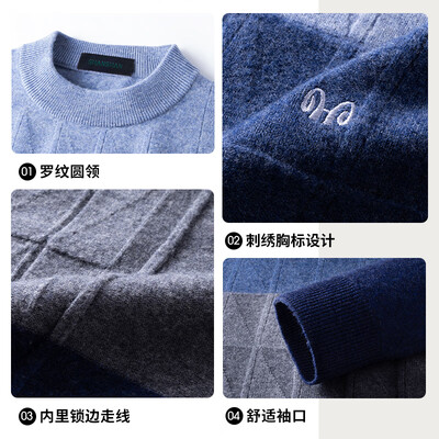 杉杉羊毛大衣怎么样（杉杉毛衣Q SS19XY1201蓝色175男士羊毛衫怎么样）-图片2