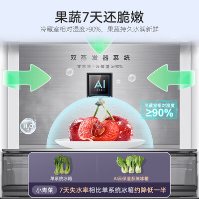 美菱 BCD-507WPU9CZX 507升五门冰箱质量如何（美菱冰箱怎么调温度冷冻和冷藏智能化）-图片3