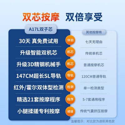 迪斯按摩椅怎么样（迪斯DE-A17L按摩椅好不好）