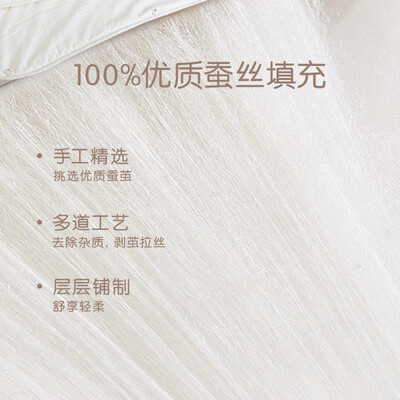 罗莱家纺的桑蚕丝被好还是柞蚕丝被好（罗莱 儿童蚕丝子母被 150×215cm蚕丝被怎么样）-图片1