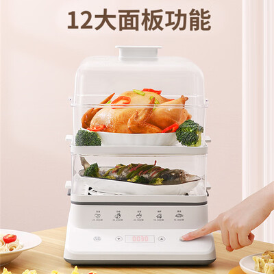 电蒸锅与蒸箱哪个好(电蒸锅 多功能家用三层不锈钢电蒸箱怎么样)-图片3