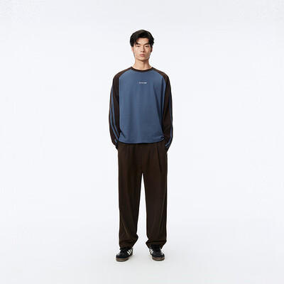 太平鸟插肩袖T恤春季新款藏蓝色L长袖质量烂不烂(太平鸟短袖质量怎么样)