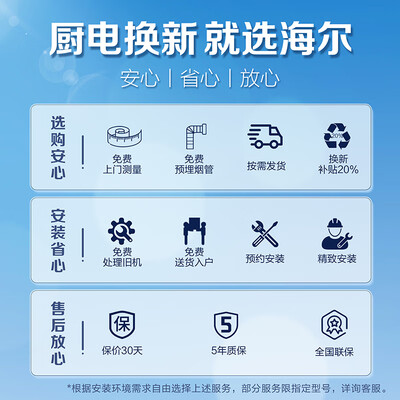 海尔 C50+BEA 抽油烟机 超薄平嵌 28风量评测说真相(海尔油烟机怎么拆洗全过程)