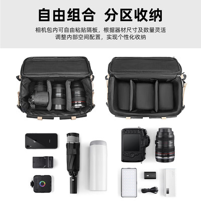 相机包双肩好还是单肩好（CWATCUN 单肩相机包 防水摄影包质量如何）-图片4