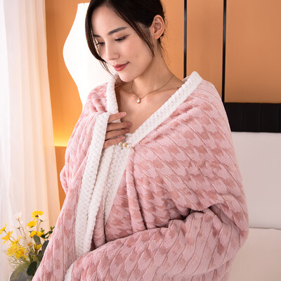 無印良品 千鸟格披肩毯 MUJI-TZ23-81