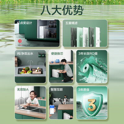 海尔HRO4H88自然湃400G净水器怎么样(海尔净水器滤芯怎么更换)-图片2