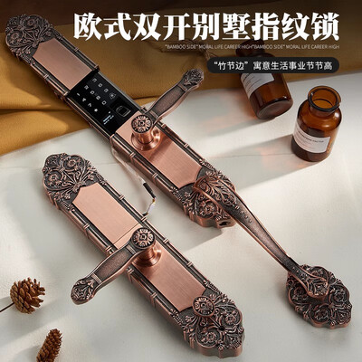 凯施曼红古铜双开门指纹锁电子锁是否值得入手(凯迪仕施德曼哪个密码锁比较好)-图片2