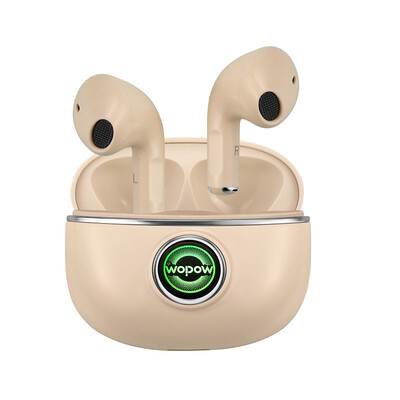 沃品（WOPOW）真无线蓝牙耳机半耳式迷你运动跑步游戏 云烟白  TWS08