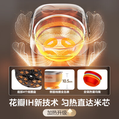 美的Midea 4L电饭煲 MB-HS412 钛内胆IH智能多功能怎么样（美的电饭煲煮饭怎么操作）-图片3