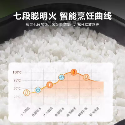 SPUCR苏泊电饭煲家用电饭锅大容量2-9人多功能全自动智能预约定时不粘内胆快速饭柴火饭煮饭锅