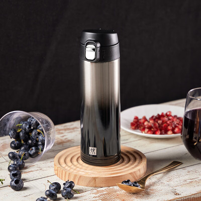 双立人（ZWILLING）保温杯黑银色 430mL ZW-BP828/1033577