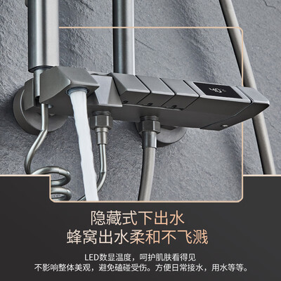 九牧 JOMOO K款枪灰恒温淋浴花洒套装怎么样（九牧花洒怎么拆卸图解）-图片1
