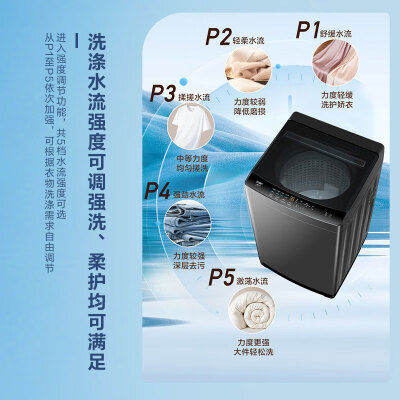 海尔（Haier）波轮洗衣机全自动懒人家用 10公斤大容量 家电国家补贴 直驱变频 一级能效 以旧换新EB100B32Mate1