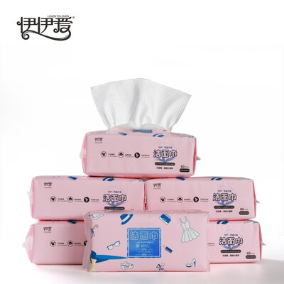 伊伊爱 60抽洗脸巾20*20cm/1包装 M01900012