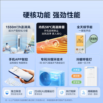 2021美的3匹空调哪个款好(美的3匹酷省电空调KFR-72LW/N8KS1空调柜机测评看真相)-图片6