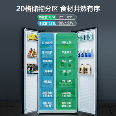 美菱 BCD-632WPUCX 632升对开门冰箱质量烂不烂（美菱冰箱怎么调温度冷冻和冷藏智能化）-图片1