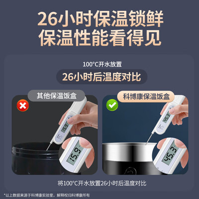 科博康 2.6L三层保温饭盒 经典钢保温桶值得手入吗（科博康保温桶跟苏泊尔哪个好一点）-图片2