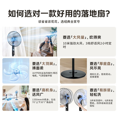 艾美特电扇五叶好还是七叶好（艾美特FSW65T2-5五叶节能风扇电风扇值得手入吗）