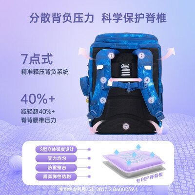 Gmt for kids 超轻护脊书包 太空能力者 22L评测说真相（护脊书包哪款好）-图片3