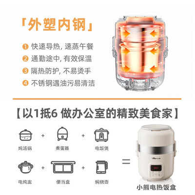 小熊DFH-B20J1电热饭盒怎么样，六大亮点值得关注！