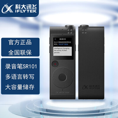 科大讯飞（iFLYTEK） 智能录音笔转文字SR101星空灰-16GB SR101 16GB