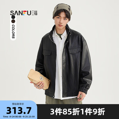 三福的皮鞋质量怎么样（三福皮衣夹克男黑色M 490346男士皮衣值得手入吗）